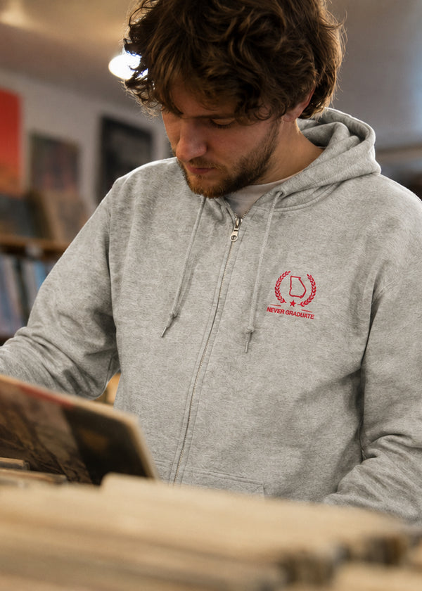 NeverGraduate customer wearing their college colors